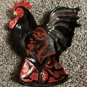 Jennifer Brinley Certified International Rooster Figural Plate Dish 8x10